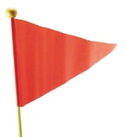 Sicherheitswimpel farbig (gelb und rot sortiert) - Damit Ihr Kind im Straßenverkehr nicht übersehen wird, hochflexibler Glasfiberstab 175 cm lang, Kunststoffummantelt, splitterfrei