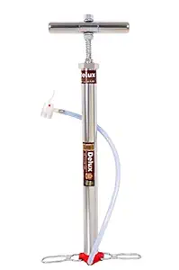 Store 007 Heavy Duty Stainless Steel Ultra Light Weight AIR Pump with Dual Nozzle for BYCYCLE,Bike,CAR ETC