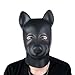 Produktbild Duzzy Fetisch Kopf Maske Hündchen Sklaven Hood Leder Bondage Rollenspiel Maske-Hergestellt aus Naturkautschuk-für Erwachsene Spiel Sex Spielzeug