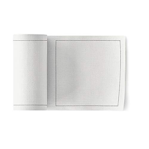MYdrap Cocktail Serviette, Coton, Blanc, 11x11 cm