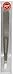 Brows by Tweezerman Slant Tweezer - Stainless Steel, Square Tube