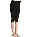 Liang Rou Maternity Belly Support Ribbed Stretch Capri Leggings