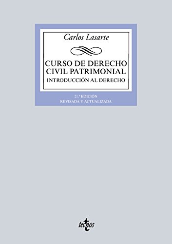Download Curso De Derecho Civil Patrimonial. Introducción Al Derecho (Derecho - Biblioteca Universitaria De Editorial Tecnos)