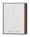 Produktbild FMD 901-004 Hängeschrank Madrid 4 B/H/T ca. 52,5 x 72 x 19 cm zwetschge/weiß