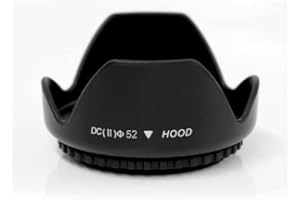 INDOVIS Universal Bajonett Gegenlichtblende Sonnenblende für Filtergewinde mit 52mm