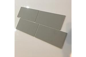 Super Cool Creations Rectangular Tiles, Light Grey - Pack of Ten - 20cm x 15cm
