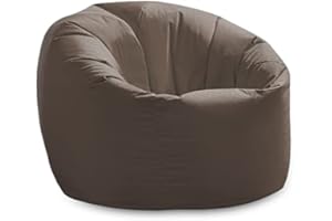 BEAUTIFUL BEANBAGS Beanbag Chair Brown Water resistant Bean bags for indoor and Outdoor Use make Great Garden Seats