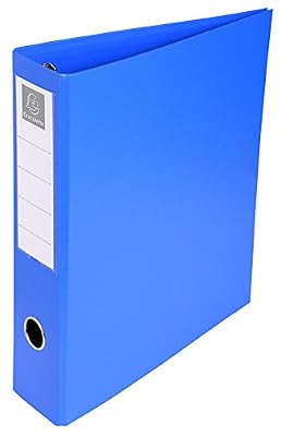 Exacompta 51742E Classeur Remborde PVC 4 Anneaux de 50 mm en Troisième de Couverture A4 Maxi