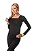 2 in 1 Maternity And Nursing Top Pregnancy Breastfeeding 7007 Variety of Colours (10, Black)