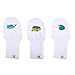 Whale, Hedgehog and Happy Camper - No Scratch Cotton Baby Mittens Set of 3 (0-6m)