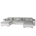 Produktbild Mirjan24  Ecksofa Wicenza Bris! Elegante Big Sofa mit Schlaffunktion Bettfunktion! Technologie Cleanaboo®, Schwerentflammbar, Wohnlandschaft! U-Form, Eckcouch Couch! (Soft 017 + Bristol 2460)