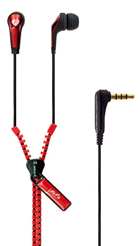 VIBE Audio Little Mix Zip Cable - Auriculares in-ear, rojo y negro