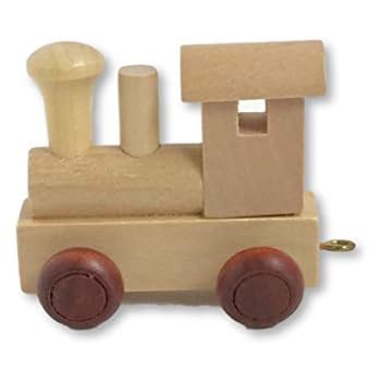 personalized wooden train
