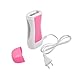 Denshine Personal Professional Depilatory Roll On Wax Heater Hot Cartridge Epilator Hair Removal Warmer Grainer UK Plug Salon and Home Use (Pink and White)