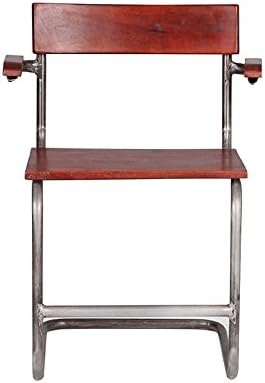indhouse – Vintage Chair with Arms with Industrial Style in Mango Wood