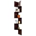 USHA Furniture Corner Mount Wall Shelves Zigzag Shape Rack- purely Laminated - Walnut(Brown) RS.1199.00