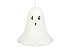 SJ TRADERS Ghost Shaped Candles, 10cm Unscented Halloween Wax Candles, Novelty Gifts for Spooky Decor, Birthday Spooky Decorations and Ghost Candle for Home Decor