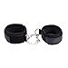 Produktbild OdeJoy Einstellbar Plüsch Leder Handschellen Sklave Handgelenk Knöchel Handschellen Einschränkungen Spielzeug Alternative Toy Bündeln Bindung Flirt Gerät Sexspielzeug (Schwarz, 1 PC)