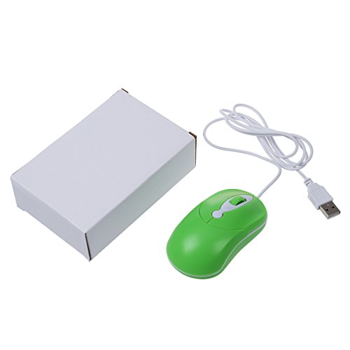 SODIAL(R) 3 Tasten Notebook PC Computer USB Mini optische Maus Gr¨¹n - 2
