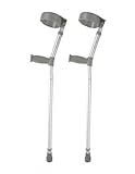 Height Adjustable Elbow Crutches Double Adjustable Crutches Comfy Handle