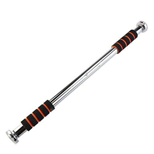 Preisvergleich Produktbild ZUZEN Klimmzugstangen tragbar verstellbar aus hochwertigem verchromtem Stahl, Weichgummi und Eva-Schaum für die Fitness im Heimbereich