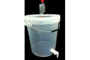 sil2018 Kompletter Gärbehälter Fass Gäreimer Eimer 20L Hahn Transparent kostenlose