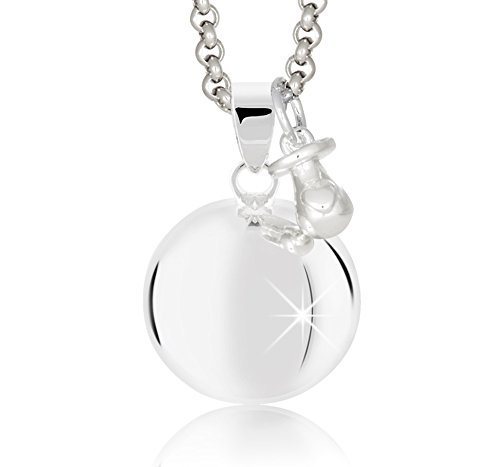 MAMIJUX Bola de Grossesse AVCE PACIFICATEUR Argente' avec chaînette