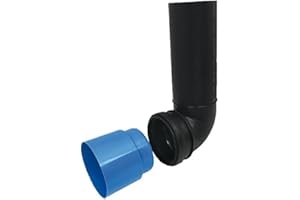 KLINT PE-Wand-WC-Anschlußbogen 90° mit Bauschutz 90/110, schwarz