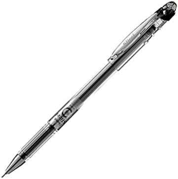 Pentel Needle Tip Gel Ballpoint Pen, Slicci, 0.4mm, Black (BG204-A) by Pentel