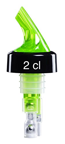 Portionierer 2 cl Ausgießer neon grün Set - 2