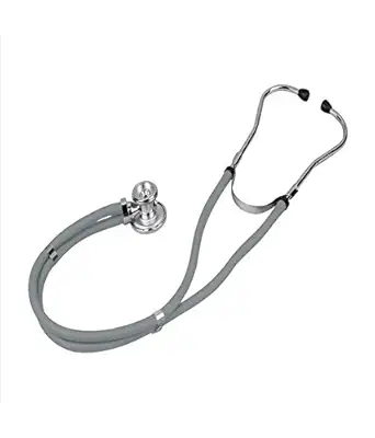 Max Pluss Rappaport Dual Head Stethoscope with Adult, Pediatric and Convertible Chest-piece (Purple colour)