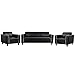 Furny Kinaya leatherette Sofa set 3 + 1 + 1 (black) RS.36233.00