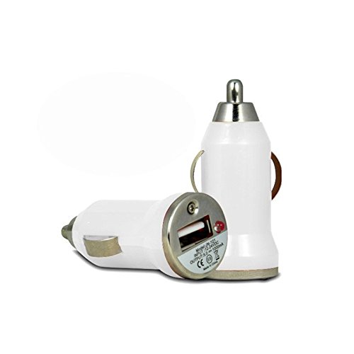 DaoRier KFZ Ladegerät USB Ladegerät Adapter für Apple iPhone 3GS 4/4S 5 iPod Auto-Ladegerät Schnelle Bullet In Car USB-Ladegerät Weiß - 8