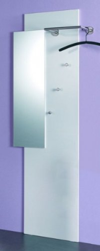 Preisvergleich Produktbild Wandgarderobe Pablo weiß