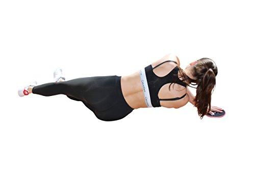 ALPHA SLIDE Core Sliders – Gratis Tragebeutel – Geld-Zurück-Garantie – Für alle Böden – Zur Stärkung der Core-Muskulatur, Rumpfmuskulatur – Workout Fitness Home Core Slide Gleitscheiben - 7
