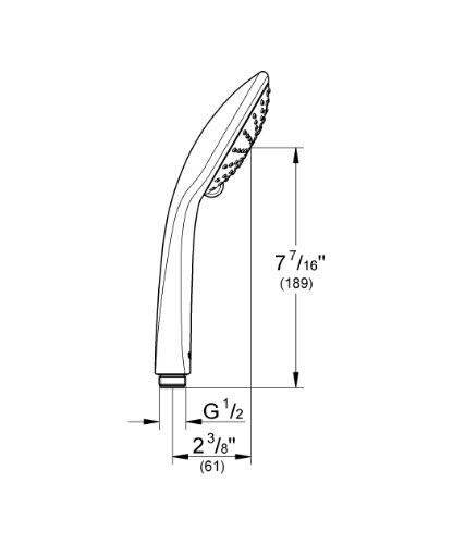 GROHE Euphoria Duo Handbrause Eco, 2 Strahlarten, 27238000 - 2