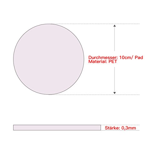 Topgoods2016 10er Anti-Rutsch Pads Sticker für Badezimmer Dusche Badewanne, transparent und selbstklebend.(Stärke 0,3mm) - 7