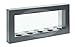 Produktbild TWC Warenhandel Plus - Garten und mehr Wandhalter Kerzenhalter für Teelicht mit Glas Spiegel Metall schwarz - Hochwertiger Wand Kerzen Halter mit Platz für 5 Teelichter