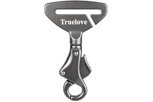 TOPSOSO Truelove Fahrzeugsicherheitsgurtschloss, Hundesicherheitsgurtclip Universaler Hundekindersitzgurt - Hundesicherheitsgurtverriegelung - Tragbarer Fahrzeugsicherheitsgurtharness für Haustier-Autoreisen