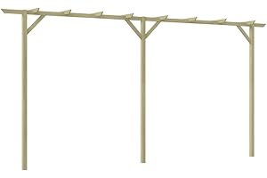 vidaXL Pergola de Jardin Plante Grimpante Terrasse Patio Arceau à Rosier Bois