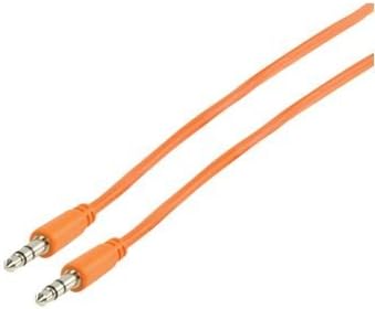 Glaxio® 1m 3.5mm to 3.5mm Jack Audio Cable Fatman, Pioneer Stereo/Hifi (Orange)