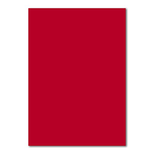 DIN A4 Karten Planobogen – Rosenrot | 50 Stück | 240 g/m² | Bastelbogen – Kartenkarton – Bastelkarte | 210 x 297 mm | formstabil | Printable für Drucker geeignet | PREMIUM Qualitätsmarke: NEUSER FarbenFroh - 2