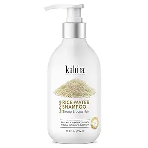 KAHIRA Rice Water Herbal Shampoo With Pleasing Aroma Refresh & Hydrate, Suited For All Hair Types-Color & Keratin Treated Hair 300 ml (Rice Water Shampoo)