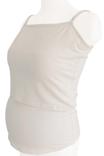 Sweet Mommy Bamboo Maternity and Nursing Camisole White S(6)