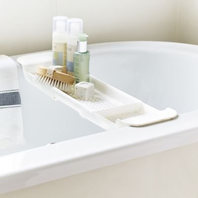 madesmart® Längenverstellbare Badewannenbrücke, für Badeutensilien, Polypropylen - 2
