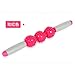 Produktbild Hedgehog Yoga Stick Muscle Massage Roller Hedgehog Relaxation Fascia Stick 3 Balls 41cm, Rose 1