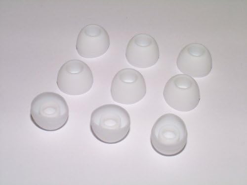 12 PACK Replacement Medium Earphone Ear Silicone Gel Tips For Apple Headphones iPod iPad in ear Earbuds - (White) From TJB
