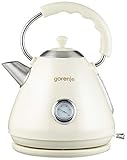 Gorenje k17cli 1.7L 2200 W Beige Electric Kettle - Electric Kettles (2200 W, AC, 1850 W, 220 mm, 200 mm, 300 mm)