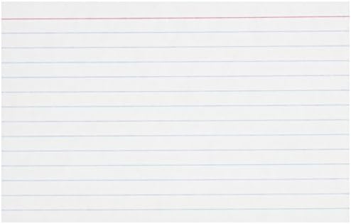 Oxford4" x 6" Ruled White Index Cards, 100/Pack