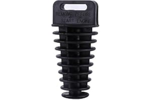 Keenso Motorrad Auspuffstopfen, Motorrad Dirt Bike 2 4-Takt Auspuff Schalldämpfer Auspuffstopfen 27mm-48mm (Schwarz)